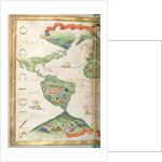 The Americas, detail from world atlas, 1565 by Diego Homem