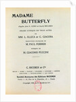 Playbill for 'Madame Butterfly' by Giacomo Puccini 1903 by French School