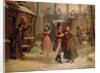 Scenery for the scene with Mimi and Rodolfo in the opera 'La Boheme' by Giacomo Puccini by Luigi Morgari