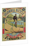 Advert for the Columbia Bicycle by The Pope MFG Co., Boston by American School