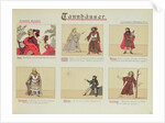Six scenes relating to the opera 'Tannhauser' by Richard Wagner by German School