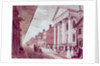 High street with the first Presbyterian Church, Philadelphia, 1799 by American School