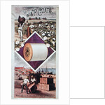 Poster advertising 'J&P Coats' cotton c.1850 by American School