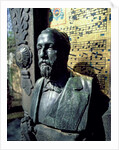 Portrait bust of Alexander Borodin from his tomb by Russian School