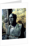 Portrait bust of Alexander Borodin from his tomb by Russian School