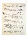 Letter by Giacomo Puccini