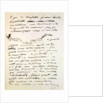 Letter by Giacomo Puccini