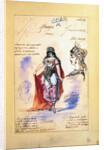 Costume designs for the role of Phrine in the opera 'Faust', by Charles Gounod 1882 by Grigoriev Grigoriev