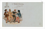 Commemorative Postcard of the opera La Boheme by Italian School