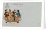 Commemorative Postcard of the opera La Boheme by Italian School