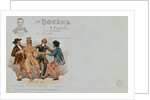 Commemorative Postcard of the opera La Boheme by Italian School