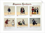 Six scenes from the opera 'The Marriage of Figaro', by Wolfgang Amadeus Mozart published by G. Mode, 1882 by German School