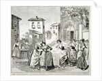 Scene from the opera 'Cavalleria rusticana', by Pietro Mascagni by Italian School
