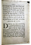 The first page of the official account of the Portola Expedition of 1769-70 by Anonymous