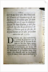 The first page of the official account of the Portola Expedition of 1769-70 by Anonymous