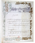 Score of the opera, 'Don Carlos', by Giuseppe Verdi written on paper printed for the Exposition Universelle of 1900 by Anonymous