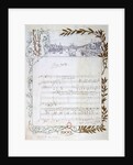 Score of the opera, 'Don Carlos', by Giuseppe Verdi written on paper printed for the Exposition Universelle of 1900 by Anonymous