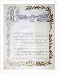 Score of the opera, 'Don Carlos', by Giuseppe Verdi written on paper printed for the Exposition Universelle of 1900 by Anonymous