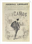 Front page of 'Le Journal Amusant', with a caricature of Don Carlos by Arjou Henri & Lafosse G Darfou