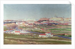 Pradera de San Isidro and Palacio Real beyond, Madrid by Aureliano de Beruete