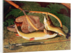 Still Life with a Salmon Trout, a Rod and a Net by Thomas Sedgwick Steele