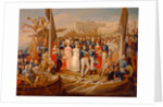 Ferdinand VII Disembarking in the Port of Santa Maria, 19th century by Jose Aparicio