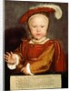 Portrait of Edward VI as a child, c.1538 by Hans Holbein the Younger