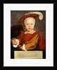 Portrait of Edward VI as a child, c.1538 by Hans Holbein the Younger
