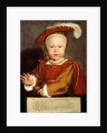 Portrait of Edward VI as a child, c.1538 by Hans Holbein the Younger