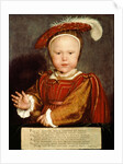 Portrait of Edward VI as a child, c.1538 by Hans Holbein the Younger