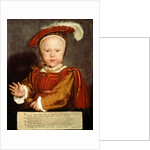 Portrait of Edward VI as a child, c.1538 by Hans Holbein the Younger