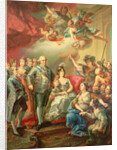 Paying Homage to Charles IV and his Family by Vicente Lopez y Portana