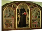The Blessed Agostino Novello Altarpiece, with four of his miracles, c.1328 by Simone Martini