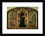 The Blessed Agostino Novello Altarpiece, with four of his miracles, c.1328 by Simone Martini