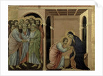 Maesta: The Virgin Says Farewell to St. John, 1308-11 by Duccio di Buoninsegna