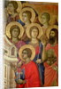 Maesta: Detail of Saints, including St. John the Baptist, 1308-11 by Duccio di Buoninsegna