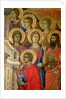 Maesta: Detail of Saints, including St. John the Baptist, 1308-11 by Duccio di Buoninsegna