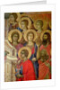 Maesta: Detail of Saints, including St. John the Baptist, 1308-11 by Duccio di Buoninsegna