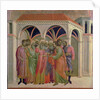 Maesta: Judas Receives Thirty Pieces of Silver, 1308-11 by Duccio di Buoninsegna