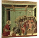 Maesta: Christ Washing the Disciples' Feet, 1308-11 by Duccio di Buoninsegna