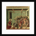 Maesta: Christ Washing the Disciples' Feet, 1308-11 by Duccio di Buoninsegna