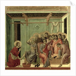 Maesta: Christ Washing the Disciples' Feet, 1308-11 by Duccio di Buoninsegna