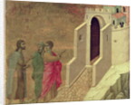 Maesta: Christ Appearing on the Road to Emmaus, 1308-11 by Duccio di Buoninsegna