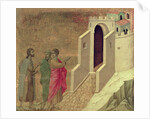 Maesta: Christ Appearing on the Road to Emmaus, 1308-11 by Duccio di Buoninsegna