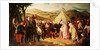 The Spanish meet with the Moroccans to negotiate a Peace Settlement, after a painting by Joachin Dominguez Becquer, Joachin by José Chaves Ortiz