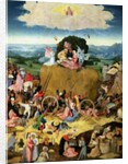 The Haywain, central panel of the triptych, c.1500 by Hieronymus Bosch
