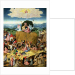 The Haywain, central panel of the triptych, c.1500 by Hieronymus Bosch