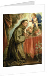 St. Anthony of Padua adoring the Christ Child by Don Juan Carreno de Miranda