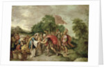 The Meeting of Abraham and Melchizedek by Frans II Francken