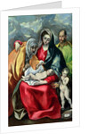 The Holy Family with St.Elizabeth, 1580-85 by El Greco
